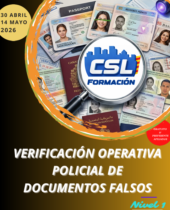 Curso Presencial de Verificación Operativa de Documentos Falsos