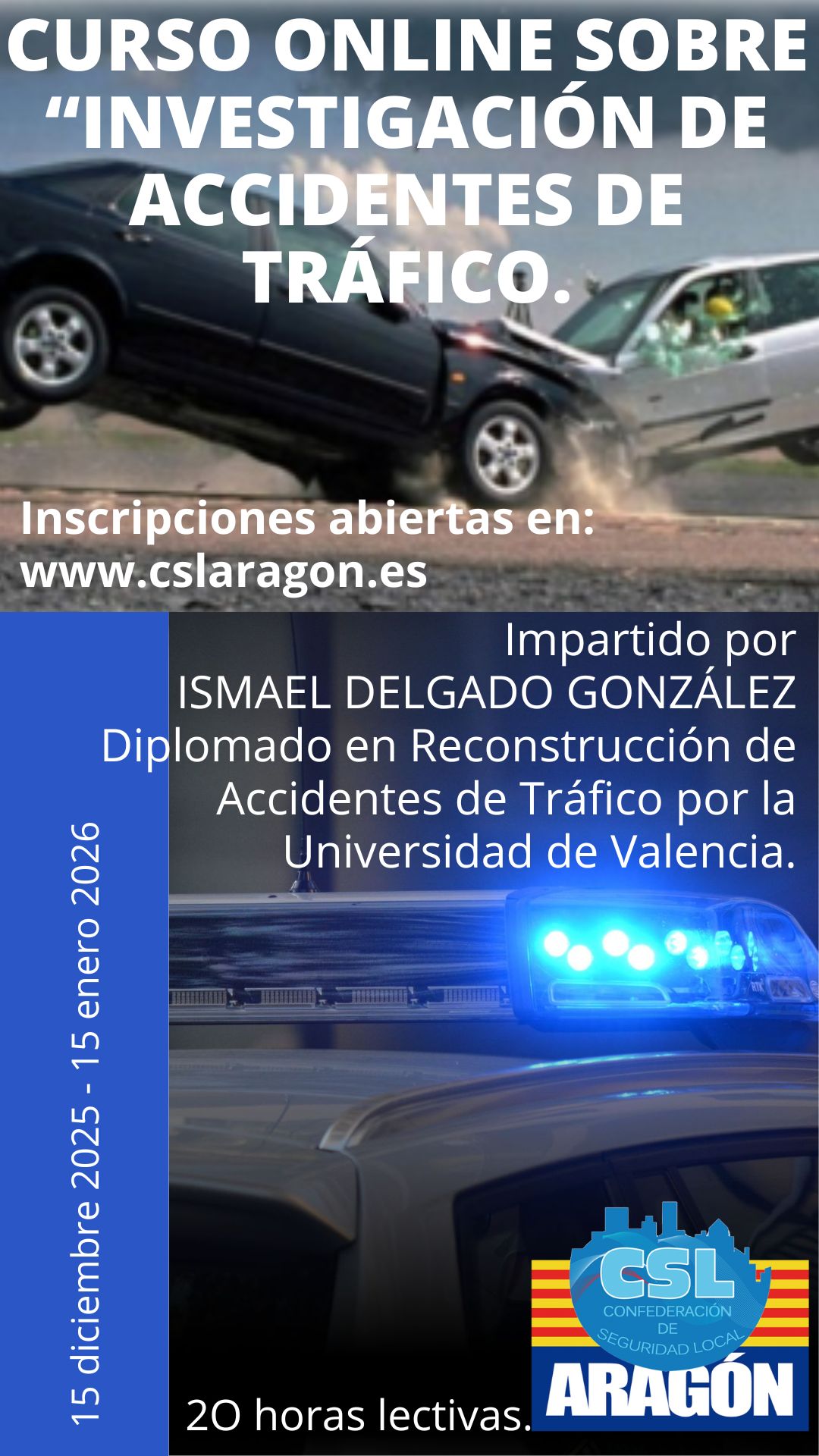 Curso Online sobre Investigación de Accidentes de Tráfico