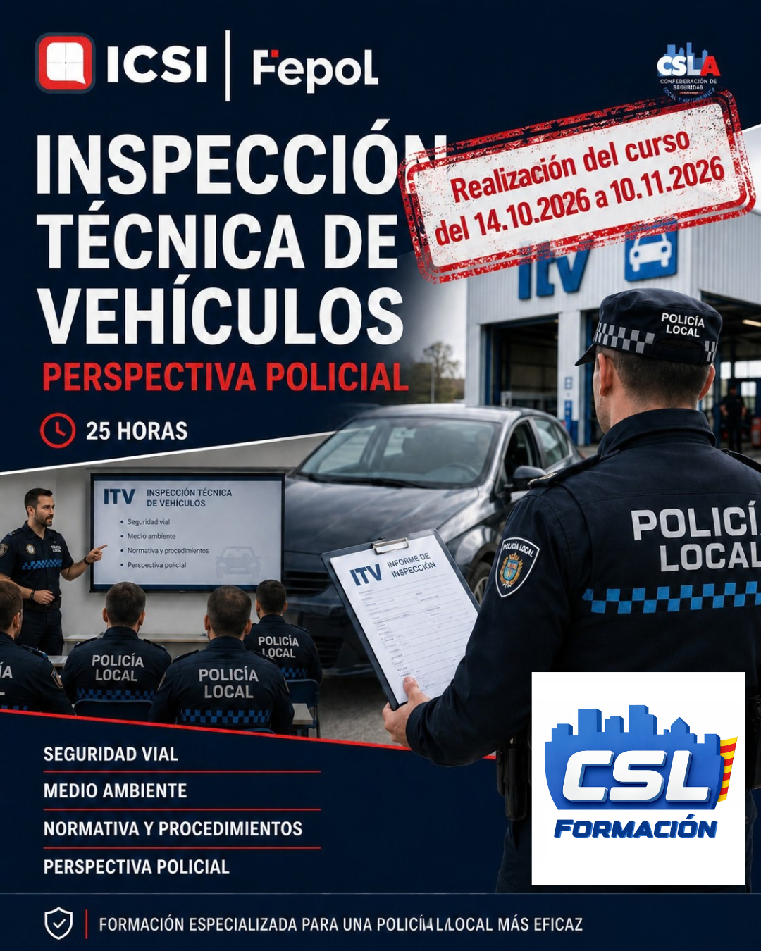 Curso online ITV Perspectiva Policial.